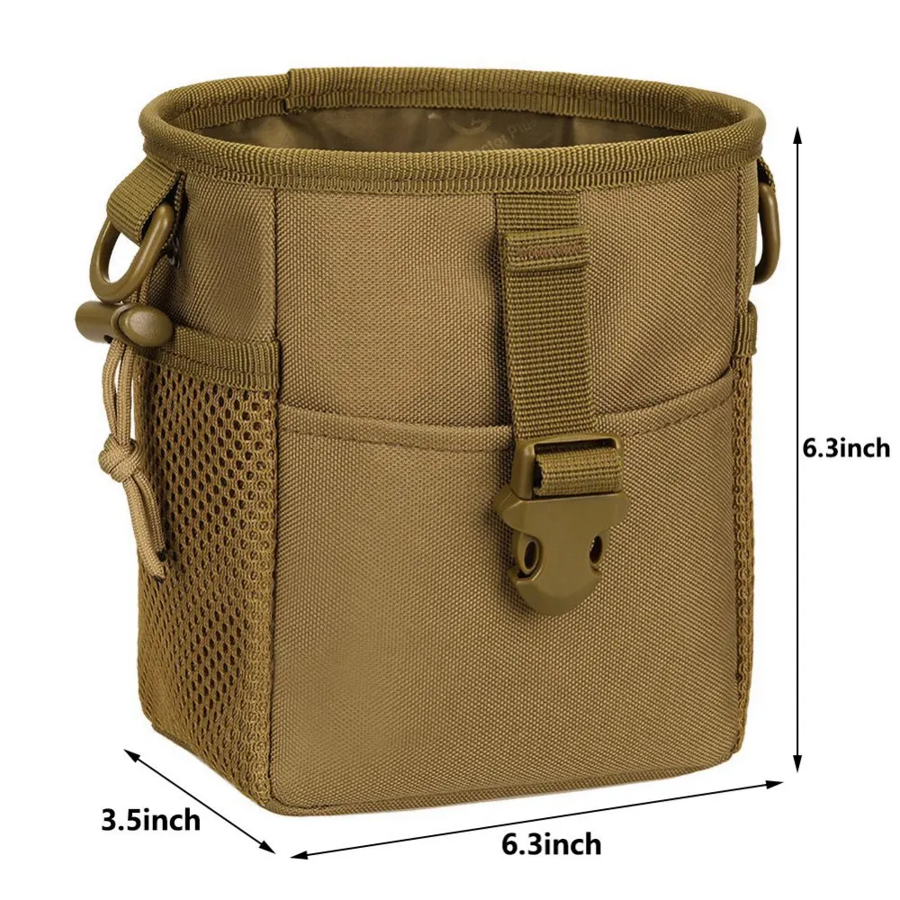 Molle System Hunting Tactical Airsoft Accessories Bag Magazine Dump Drop Pouch Recycle Waist Pack Ammo Bags 3