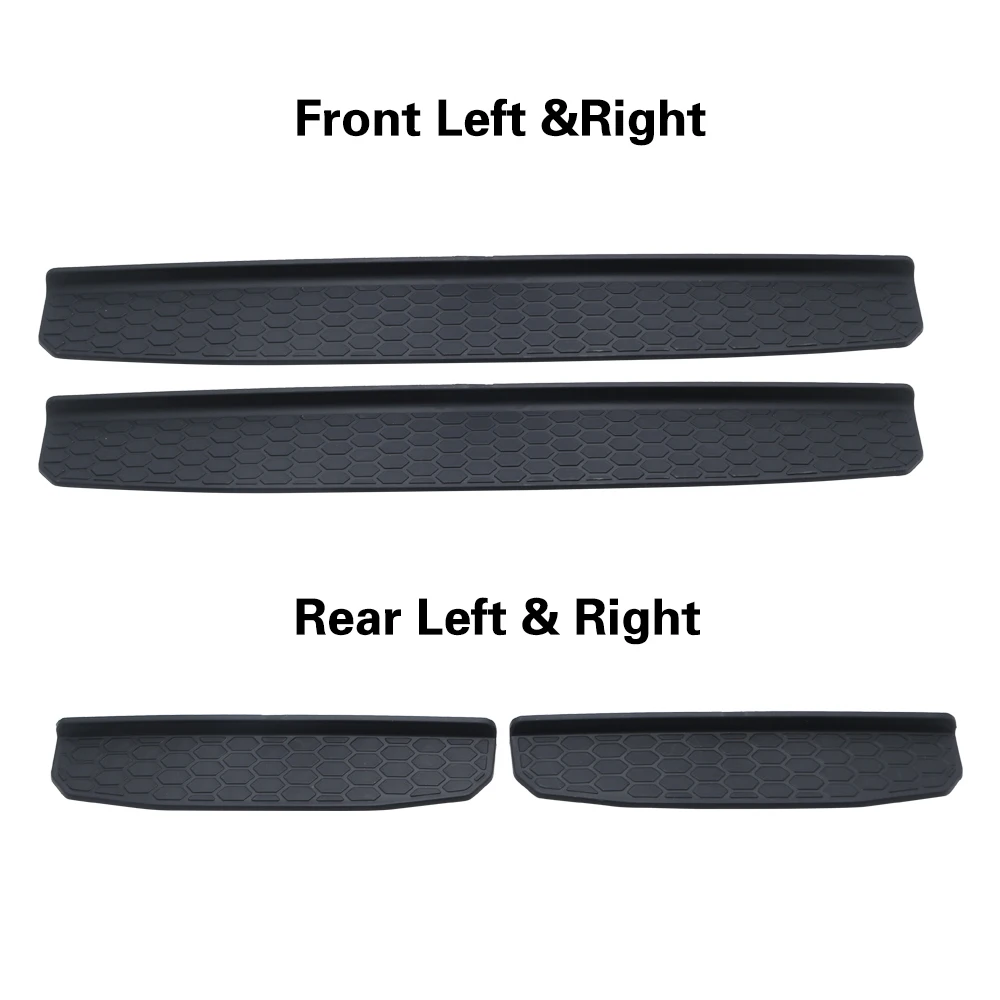 Door Sills Car Pedal Scuff Plate Entry Guards Black For Jeep Wrangler JL  2018 2019 AliExpress Mobile