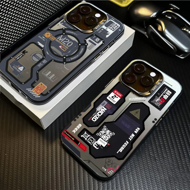 Graffiti Matte Mecha-Style Phone Case
