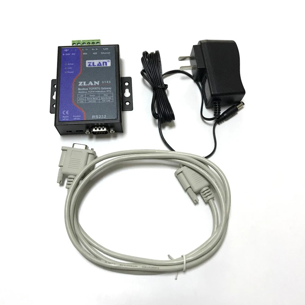 

ZLAN5143 Serial serve Modbus TCP/RTU gateway data transfered between RS232/485/422 and TCP/IP