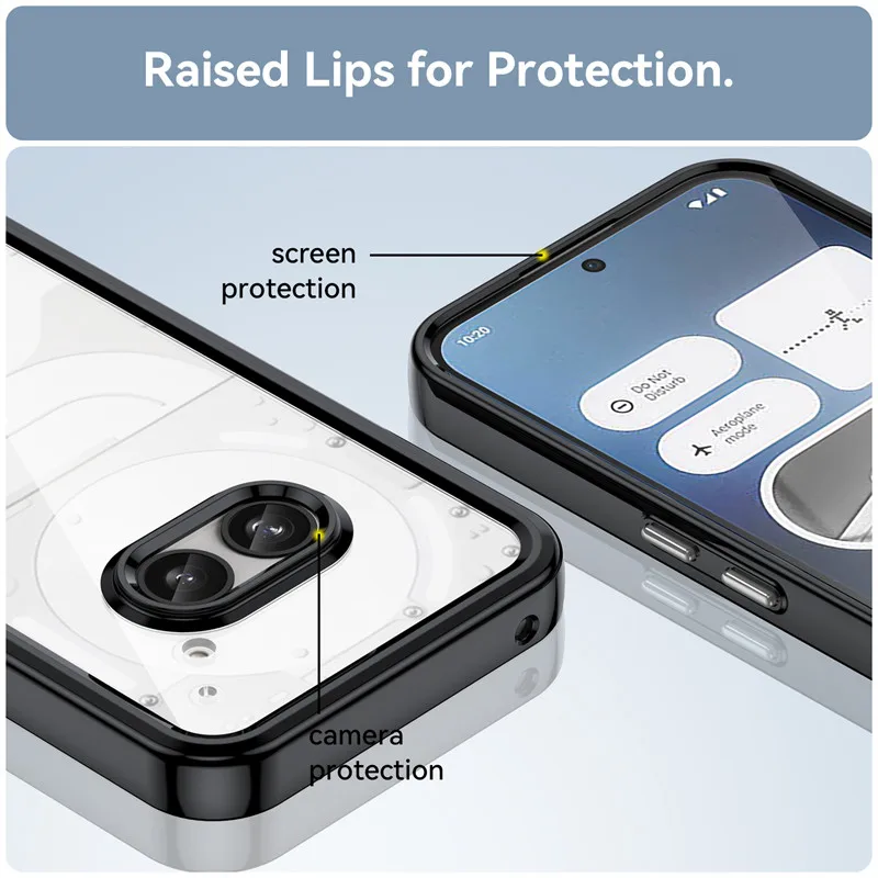 Durable Shockproof Hard PC & TPU Silicone Phone Back Cover Case