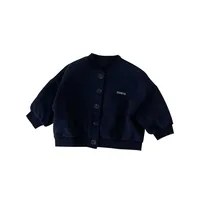 2024 Autumn Winter New Baby Boy Warm Coat Infant Letter Embroidery Cotton Jacket Girls Casual Cardigan Sweatshirt Kids Clothes 6