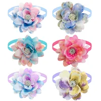 50PS Bulk Flower Bowties For Dogs Pets Cute Dianomd Small Dog Cat Bow Tie Collar Summer Dog Grooming Accessories For Small Dogs 2