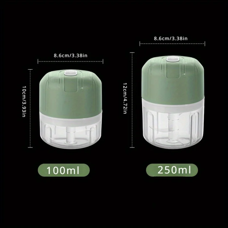 مفرمة ثوم كهربائية قابلة لإعادة الشحن ، آلة خلط من...