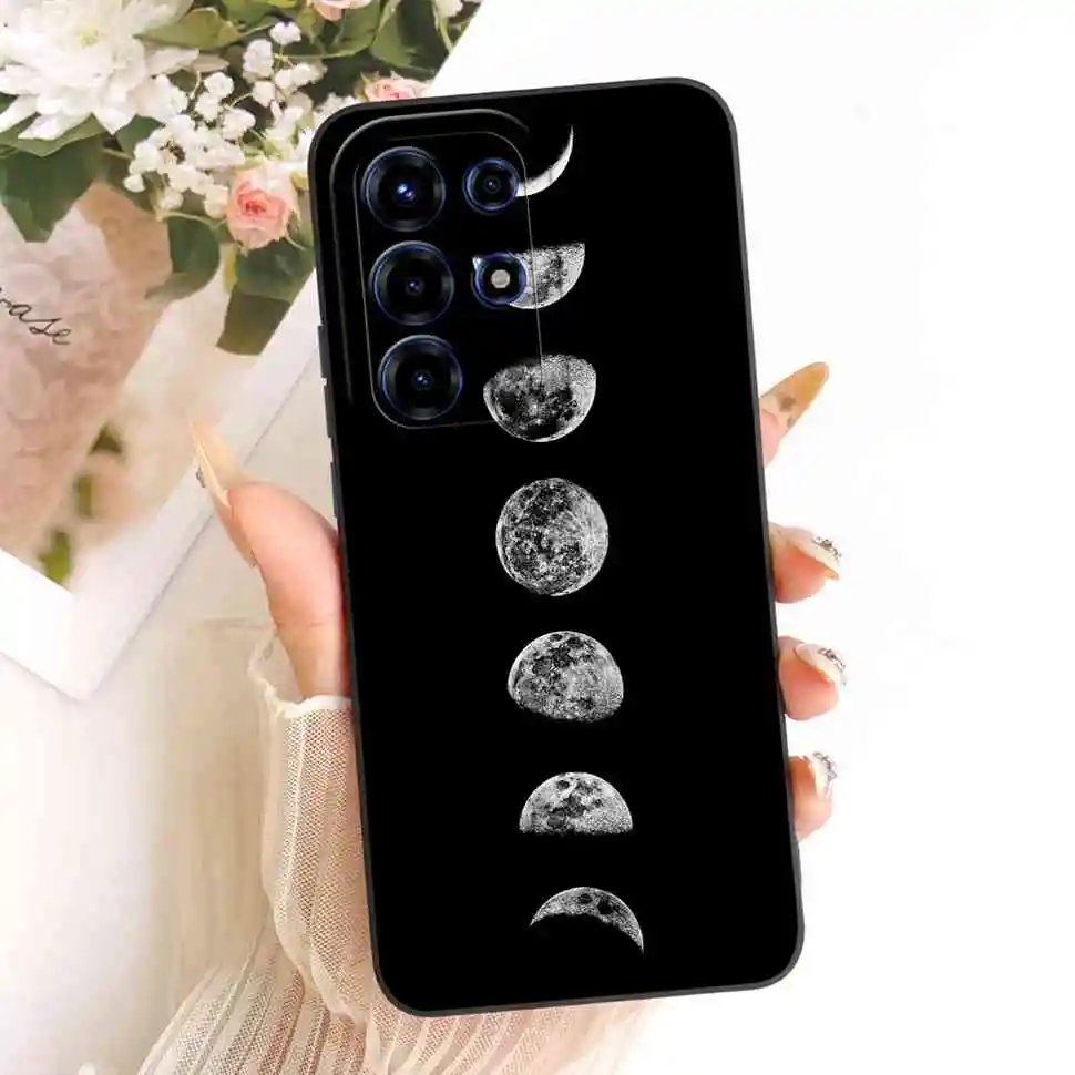 Floral Silicone Soft Shockproof Back Cover Case