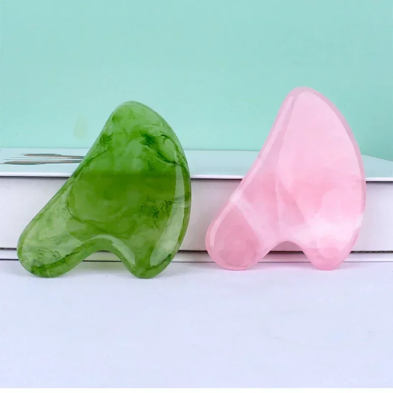 Guasha Beautiful Massage Beeswax Scraping Massage Scraper Face Massager Acupuncture Gua Sha Eye Face Board SPA Massage Tool 6