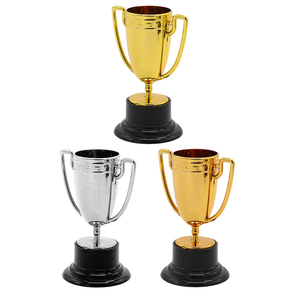 

Trophy Trophies Award Kids Mini Awards Medals Sports Gold Party Football Winner Tournament Soccer Game Plastic Favors Decor