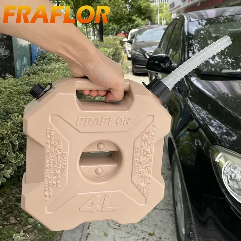Plastic Fuel Tank 4L Boat ATV UTV Motorbike Car Jerry Can Holder Lock Diesel Gas Petrol Jerrycan Spare Fuel Container Carrier Drum