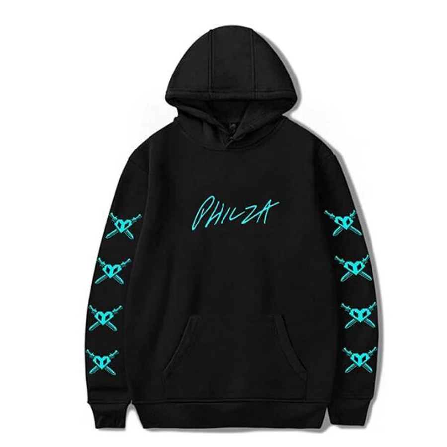  WYLINGER Ph1lza Merch Embroidered signature New Hoodies  Men/Women Hooded Sweatshirt Hockey Uniform harajuku (BLACK,XX-Small) :  Clothing, Shoes & Jewelry