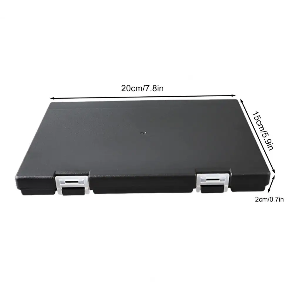 Fishing Gear Box Bait Storage Box Portable Fishing Tackle with Double-sided Capacity Trays Camouflage Bait Vault for Hooks