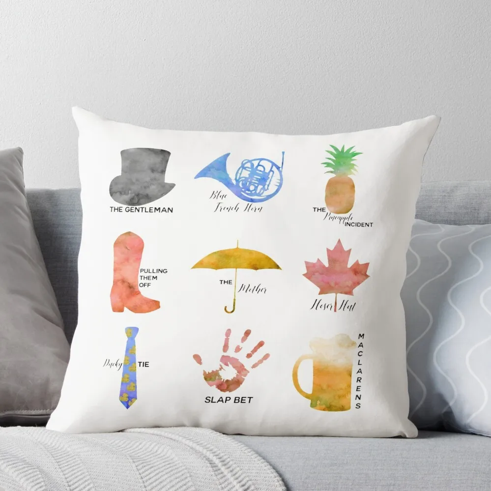 

HIMYM Symbols Throw Pillow Christmas Throw Pillows Covers Sofa Covers Christmas Pillow Cases