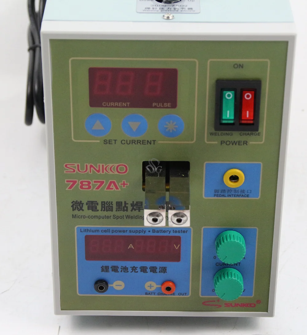 Sunkko 787A+ 220V Battery Spot Welder Pulse Welding Machine for 18650 Lithium-ion Battery Packs 0.05 - 0.2 mm 3
