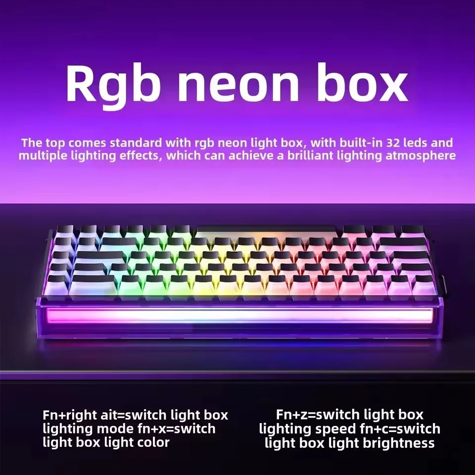 AULA HERO 68HE Magnetic Switch Gaming Keyboard RT0.01 E-sports Customize RGB Wired Mechanical Keyboard Ergonomics Accessories