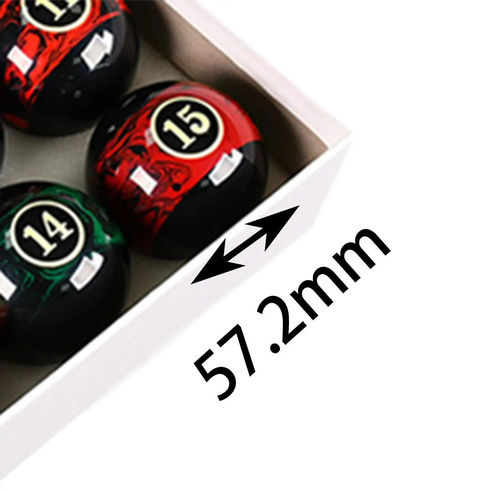 16 Pieces Billiard Balls Pool Table Balls for Game Rooms Recreation Game 16 Pieces Billiard Balls Pool Table Balls for Game Rooms Recreation Game