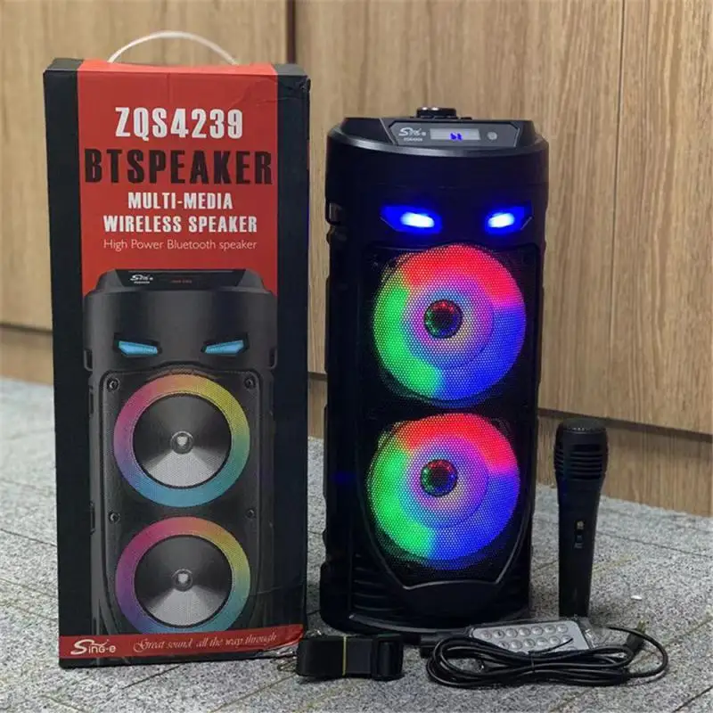 

Double Horn Barrel Sound Fashionable Ease Of Use Durable Battery Easy To Carry Colorful Design Music Player Colorful Sound Sound