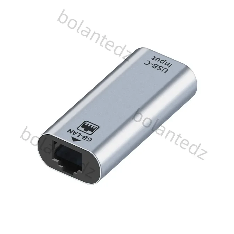 PC 노트북 스마트폰용 유선 LAN 네트워크 카드, USB C 암-RJ45 암 USB C 타입-이더넷 어댑터, 10/100/1000 기가비트