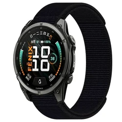 Versatile Quick Fit Nylon Watch Strap - Available in 20mm, 22mm, and 26mm - Quick Fit 22mm (Black)