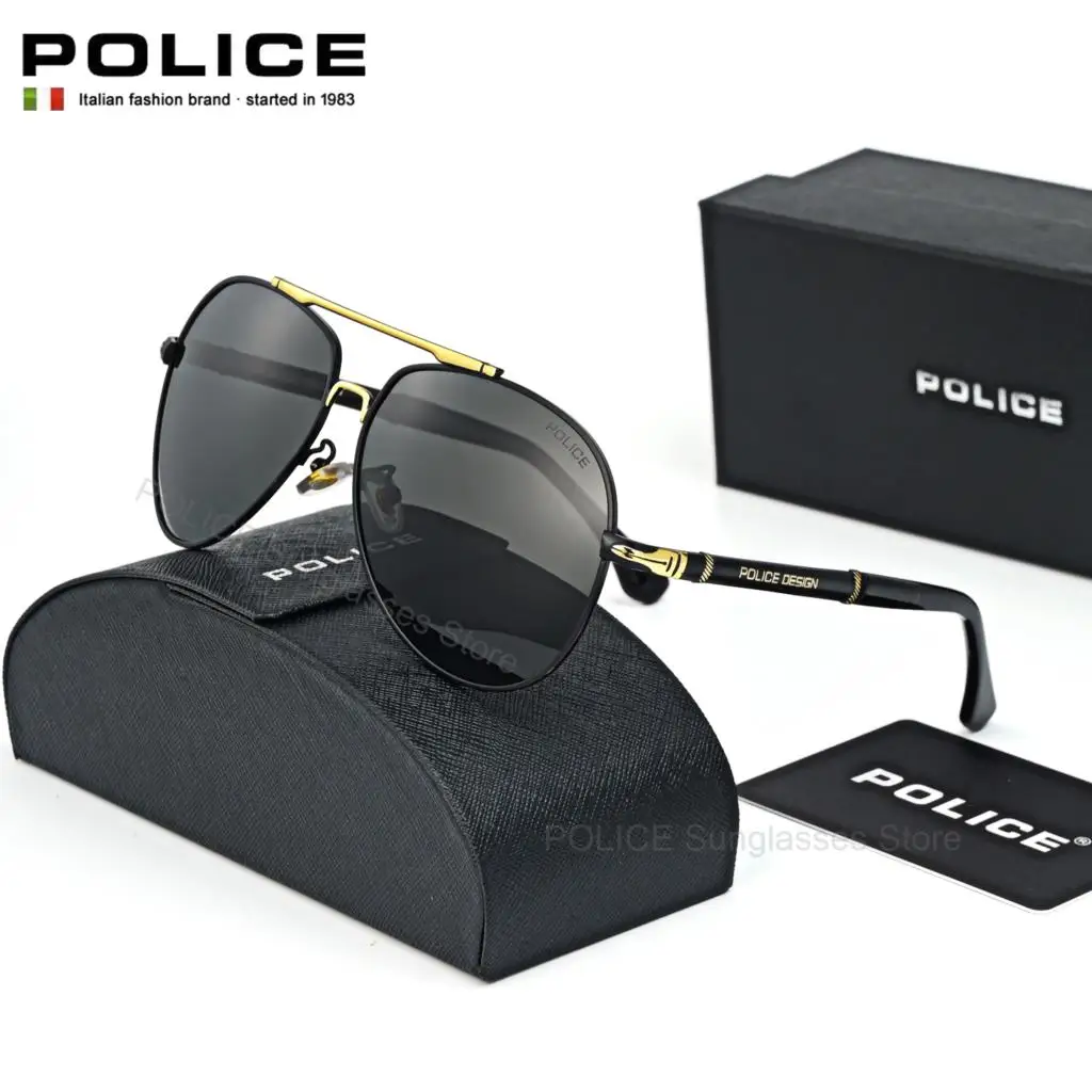 

POLICE Luxury Brand Sunglasses Fashion trend Men Polarized Brand Design Eyewear UV400 Male Driving Anti-glare Glasses