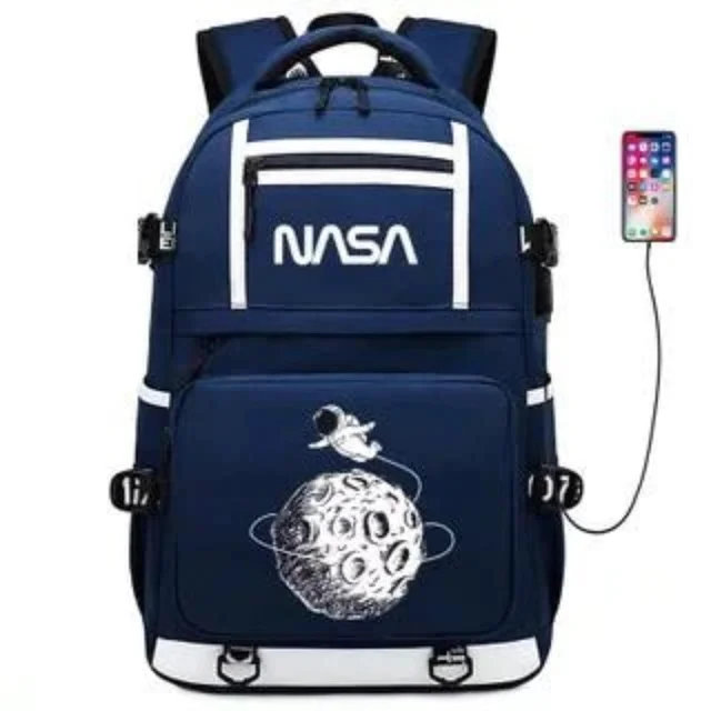 Mochila Spaceman de astronauta para niños y estudiantes, Bolsa Escolar de viaje para Notebook, bolsas para computadora portátil 1