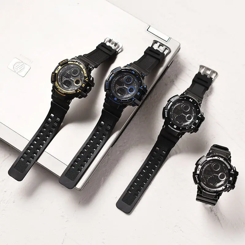 Men's Watch Alarm Clock Luminous Teenagers Men and Women Sports Electronic Watch