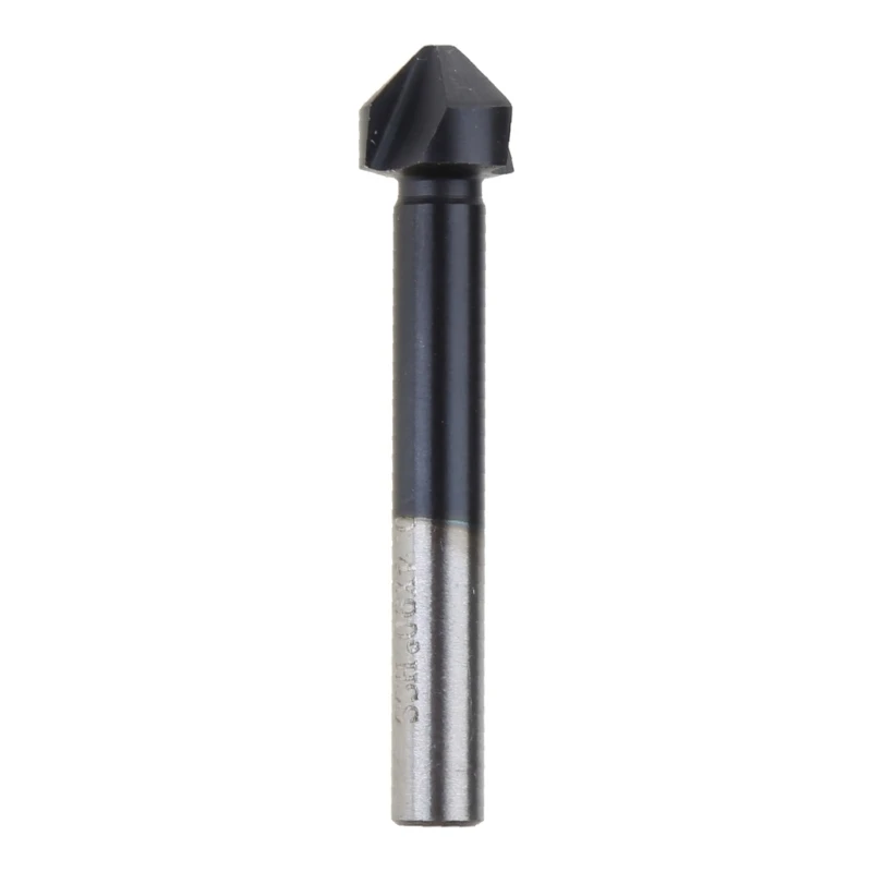 1PC Countersunk Drill Bit 3 Flute 90 Degree Chamfering Tools Tiain Coated For Drilling Hardness Less Than Dropship