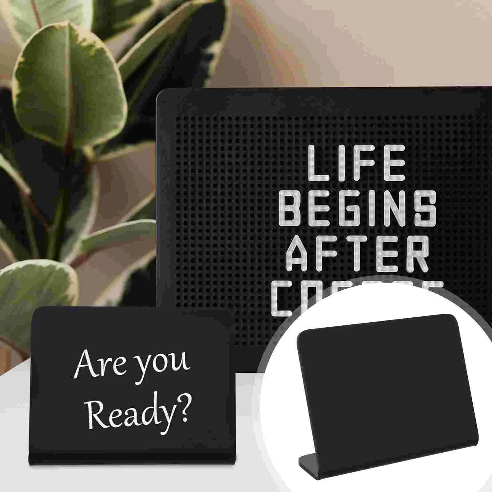 

6pcs Acrylic Writing Board Memo Chalkboard Home Party Decorative Blackboard