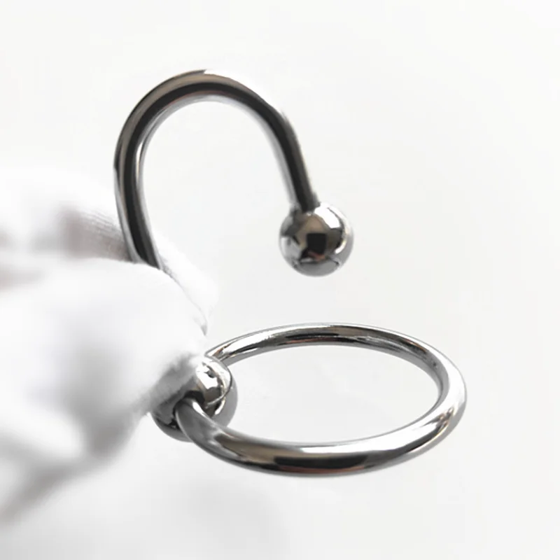 Ανδρικό παιχνίδι σεξ βύσματος δαχτυλιδιών μεταλλικών χαντρών καθυστέρησης Glans για άνδρες, διεγερτικός ερεθισμός ουρηθρικός διαστολέας_voghion.com