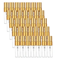 30/50/100pcs 2ml/3ml/5ml/10ml Glass Refillable Perfume Bottle Empty Spray Bottle Atomizer Perfume Bottles Metal Spray Bottle