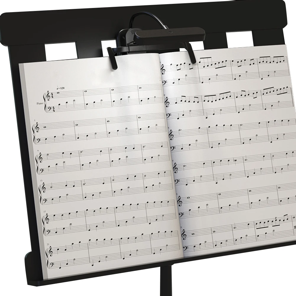 LED Clip On Reading Light with Flexible Neck for Bedside and Music Stand