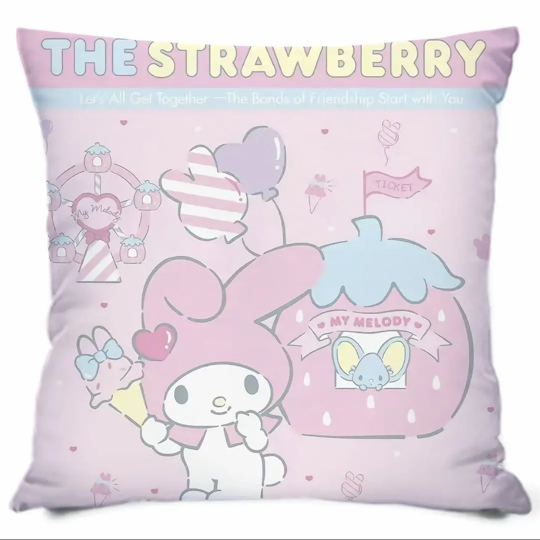 Miniso Sanrio Kuromi Hello Kitty Cinnamoroll My Melody plush pillow cushion interior decoration ornaments sleeping pillow 2