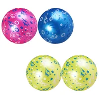 4 Pcs Inflatable Planet Funny Toy Kid Ball Star Printing Interesting Pattern Pvc 1