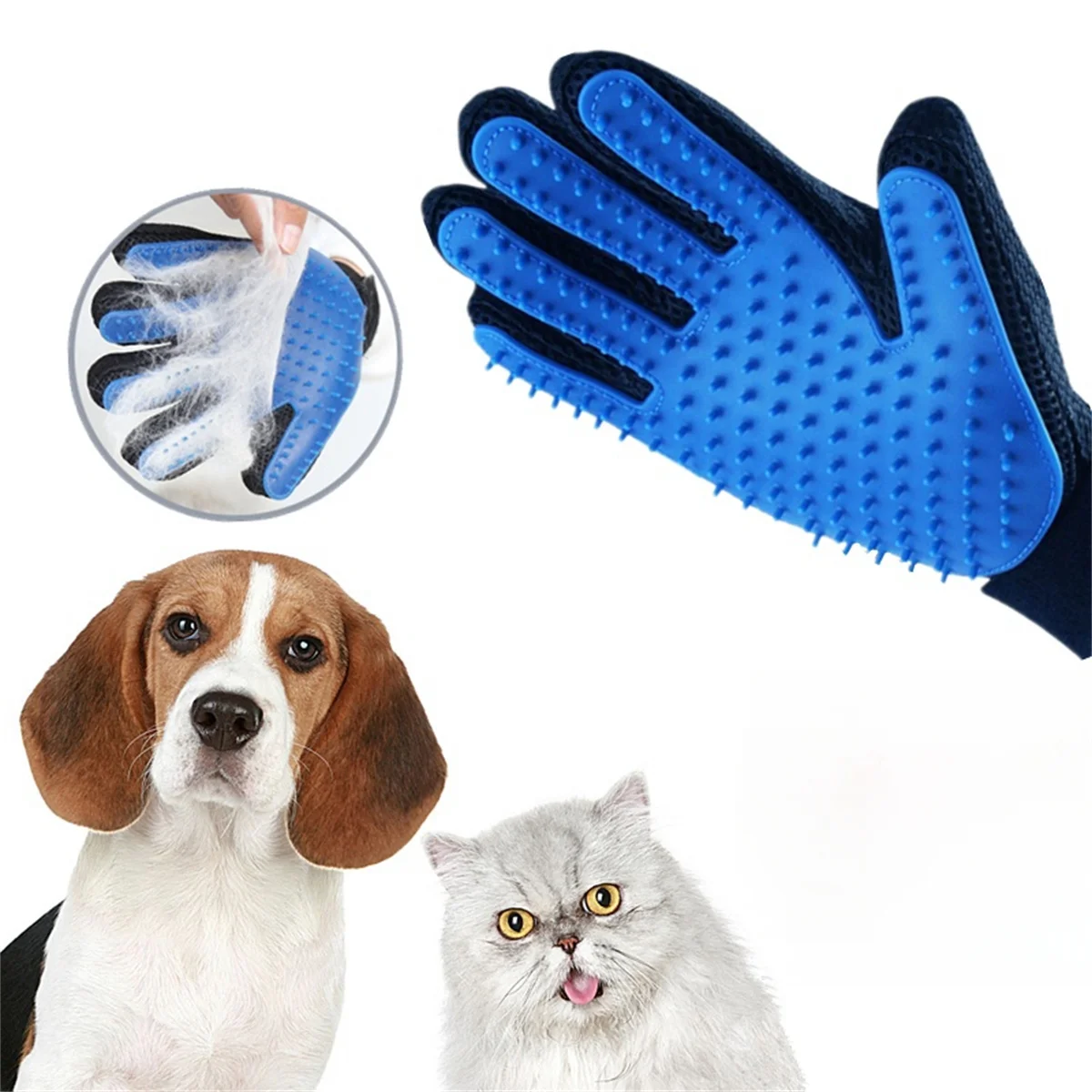 Pet Hair Remover Rubber Gloves Pet Bath Brush Protection Silicone Cat Comb Glove Massage Grooming Dogs Supplies Massage Mitt