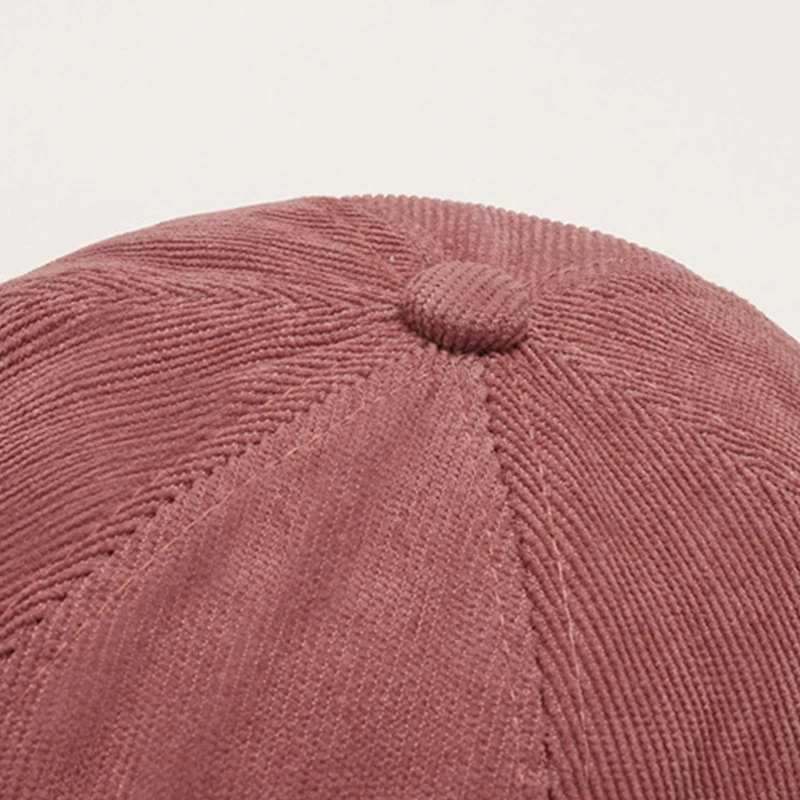 Corduroy Skullies Cap Brimless Beanie Hat Hip Hop Hats Women Men Summer Hats Portable Street Solid Color Men's Caps Gorras - 4