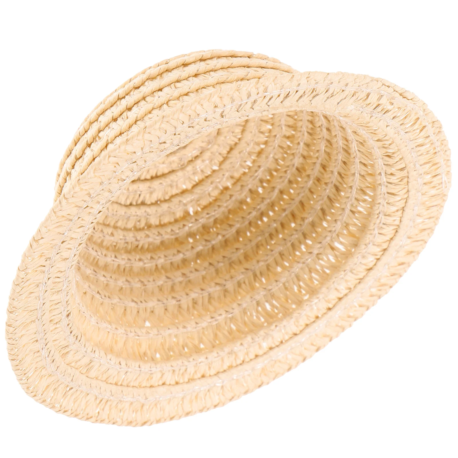 

Mini Sombrero Hats Mini Straw Top Hat Straw Hat for Crafts DIY Decoration Miniature Hat