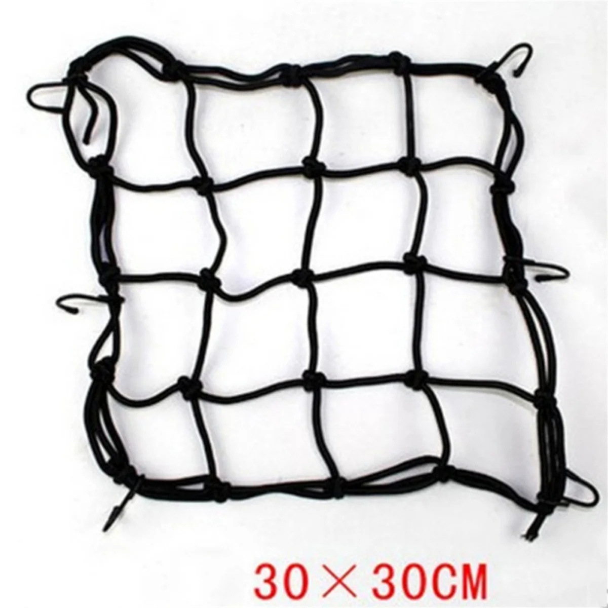 Motorcycle helmet net 30x30cm fuel tank net cover modification tailbox fixed strap electric vehicle helmet net pocket