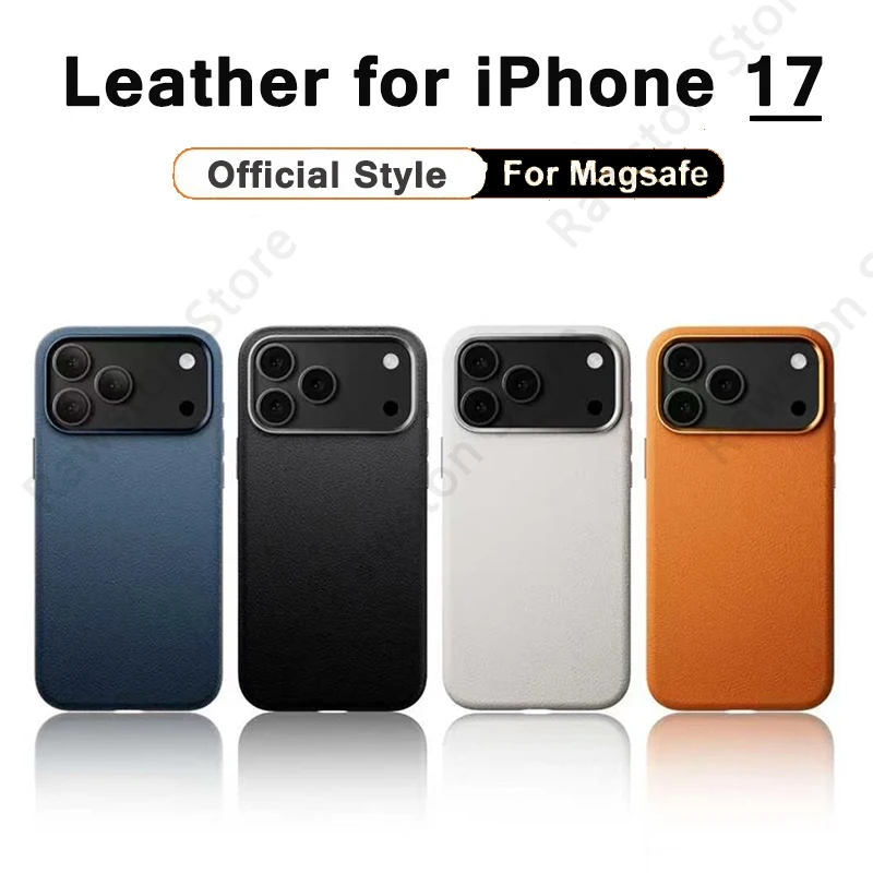 Luxury PU Leather MagSafe Magnetic Phone Case