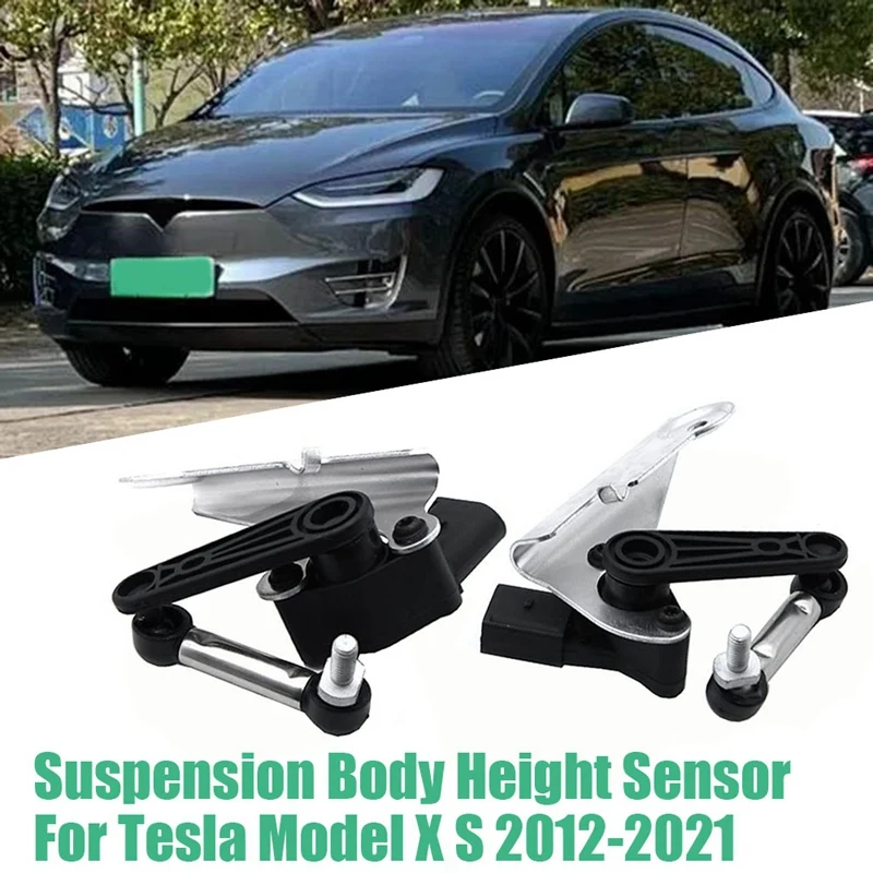 

1Pair Front Suspension Body Height Level Sensor For Tesla Model S Model X 2012-2021 1027946-00-A 1027941-00-A Left+Right