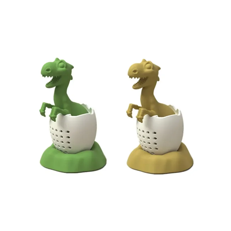 Reusable Silicone Tea Infuser Funny Dinosaur Shape Herbal Tea Bag Coffee Filter Diffuser Strainer Accessories Coffee Filter