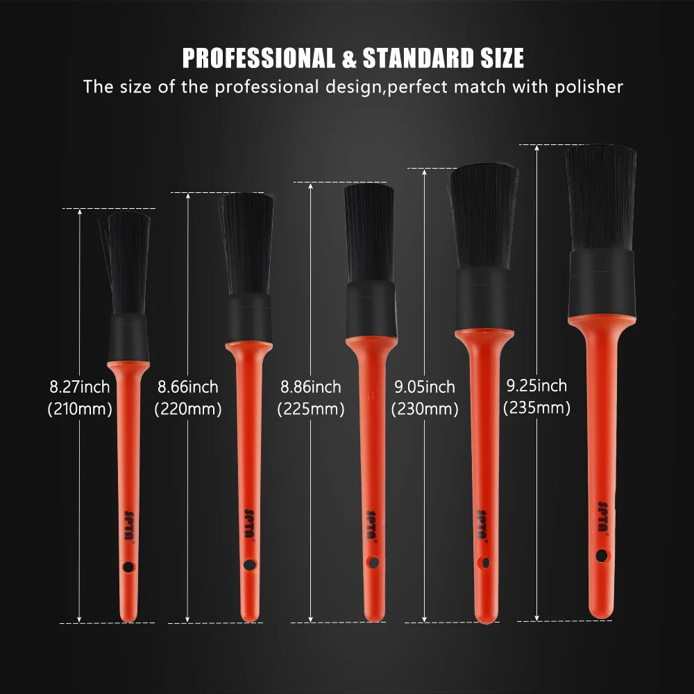 Sharpening Wire Boar Hair Car Detailing Brush PP Plastic Versatile Cleaning Tool For Dashboard Air Outlet etc car cleaning tool