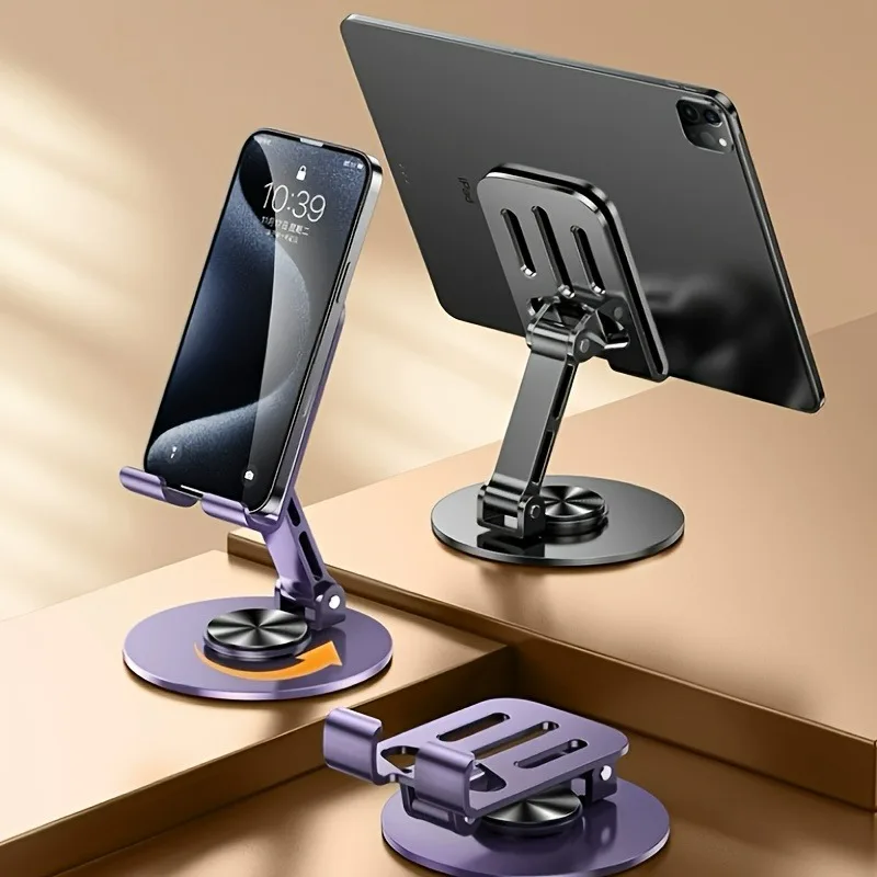 Supporto per tablet e telefono in alluminio regolabile da tavolo_voghion.com