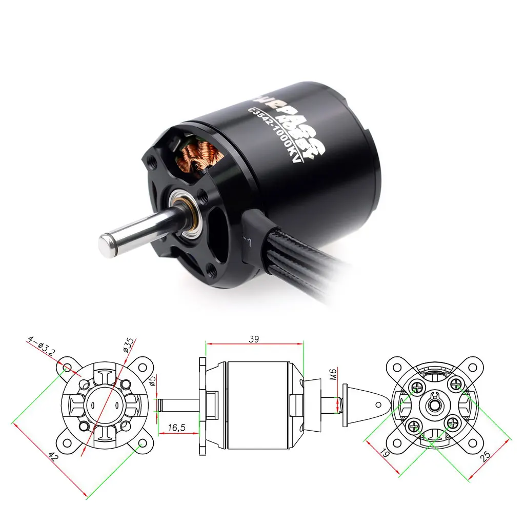 S27a7fd78bd7d4d85a36761f9fb7970efs Surpass Hobby 2822 2830 3530 3542 3548 4250 4260 5055 5065 6345 Brushless Motor for RC Fixed-wing FPV Drone Quadcopter Airplane