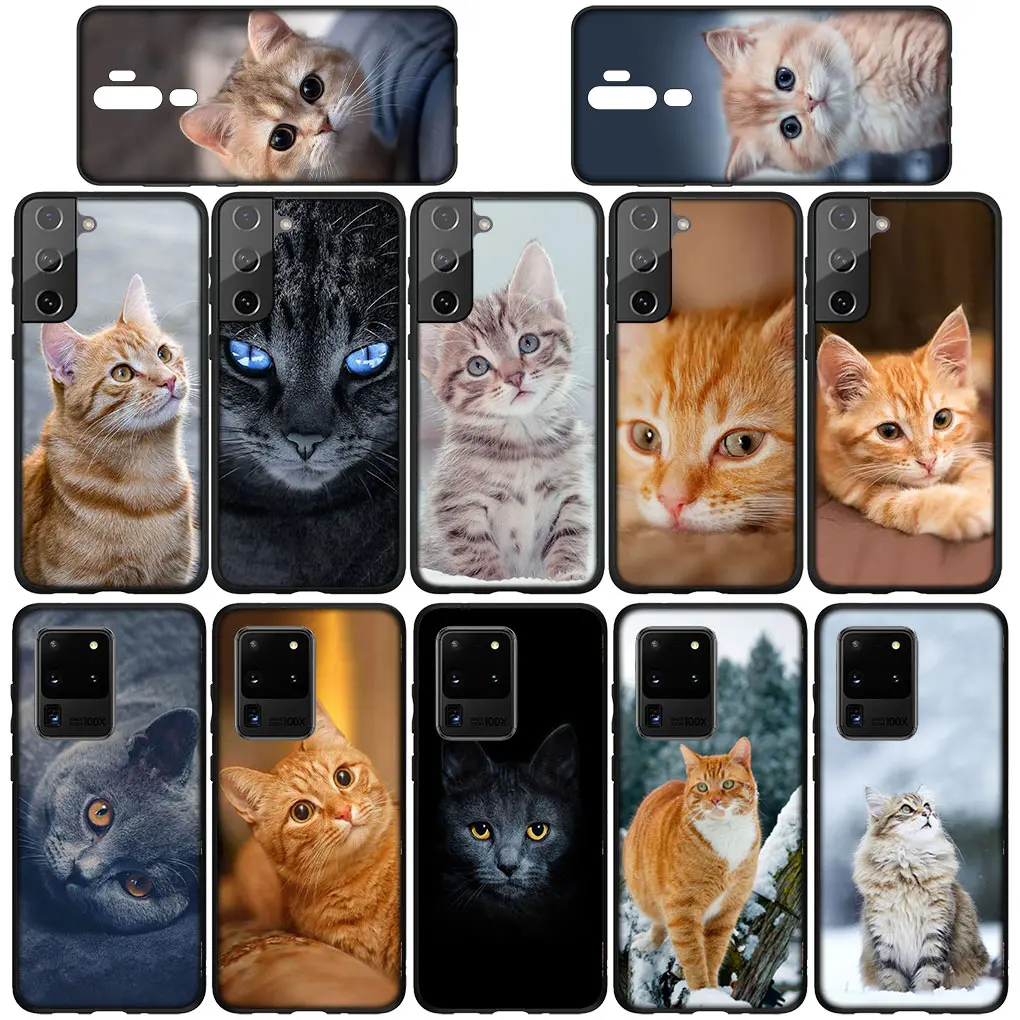 Meow Eyes Kitten Cat Soft Phone Case Cover