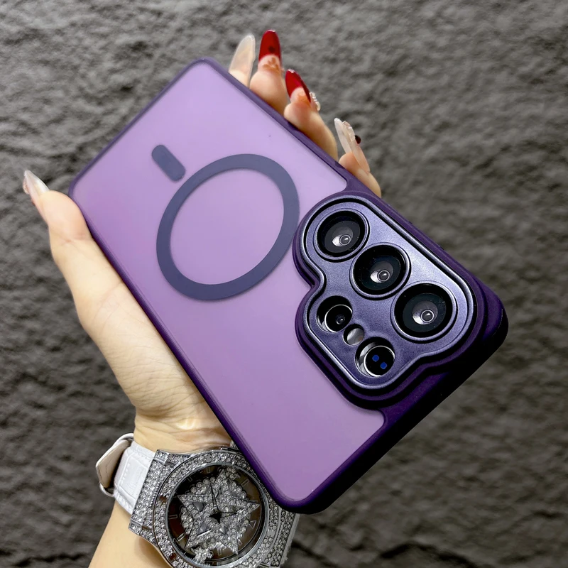 Luxury Matte Translucent Case with Magsafe Wireless Charging Compatibility