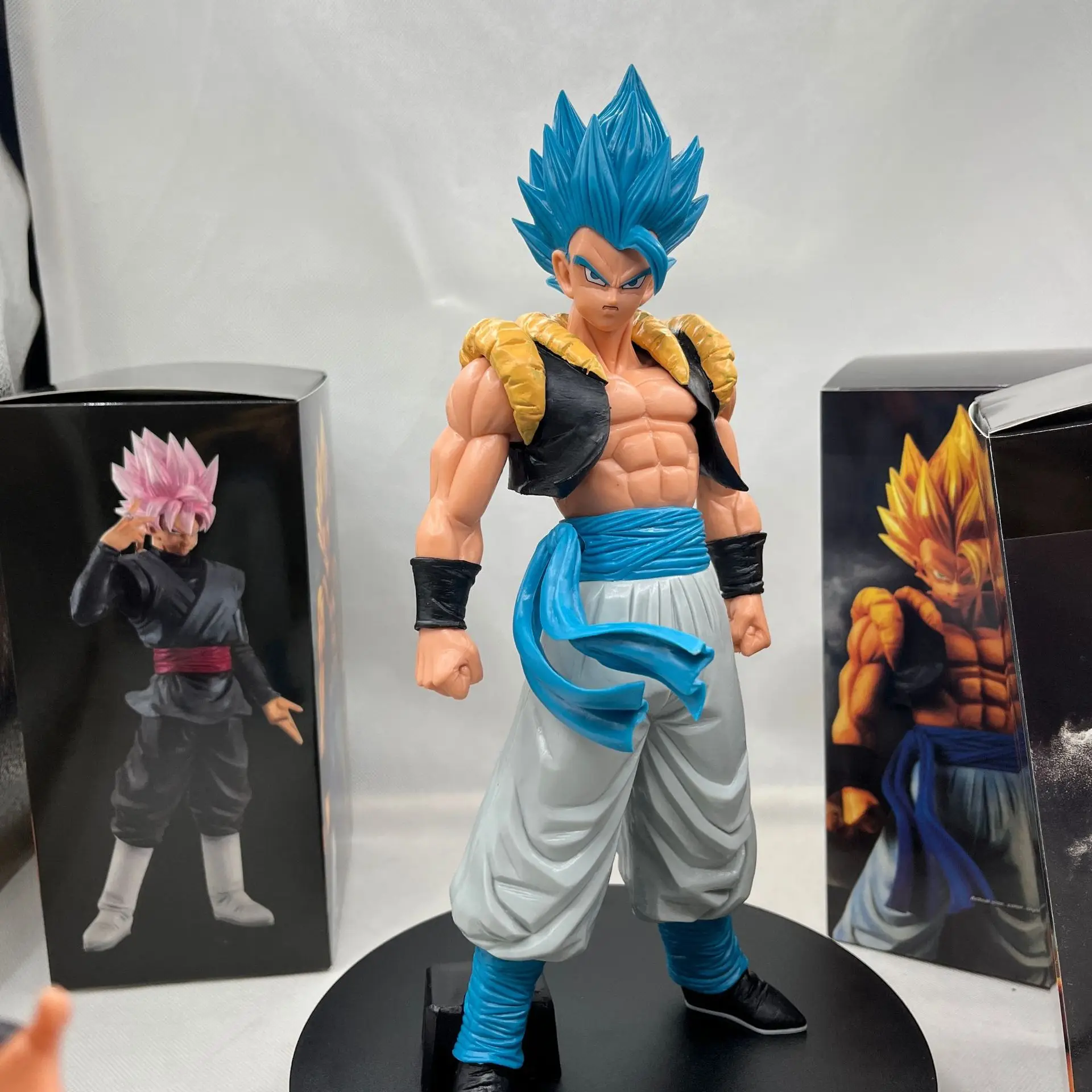 New Dragon Ball Z Anime Action Figure Super Saiyan Blue Gogeta statue model  toys