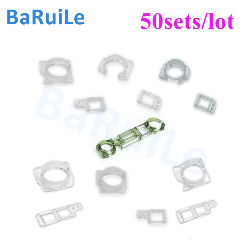 BaRuiLe 전면 카메라 센서 플라스틱 홀더 키트, 아이폰 X 6 6S 7 8 플러스 5S 5 근접 홀더 클립 브래킷 세트 부품, 50 세트