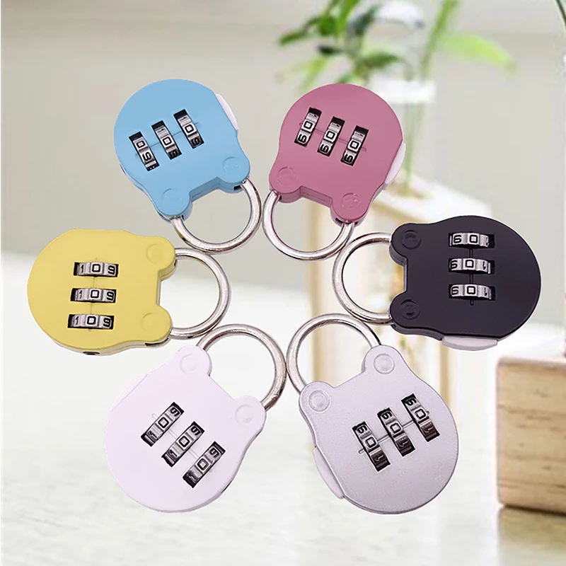 

1PC Zinc Cartoon Mini Number Digital Password PadlockSmall Password Lock Gym Lock Luggage Lock Briefcase