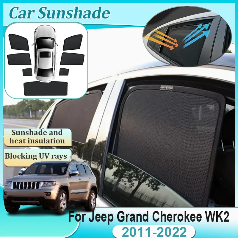 Foldable Windshield Sunshade For 2011+ Jeep Grand Cherokee – Aluminum Foil, TESIN