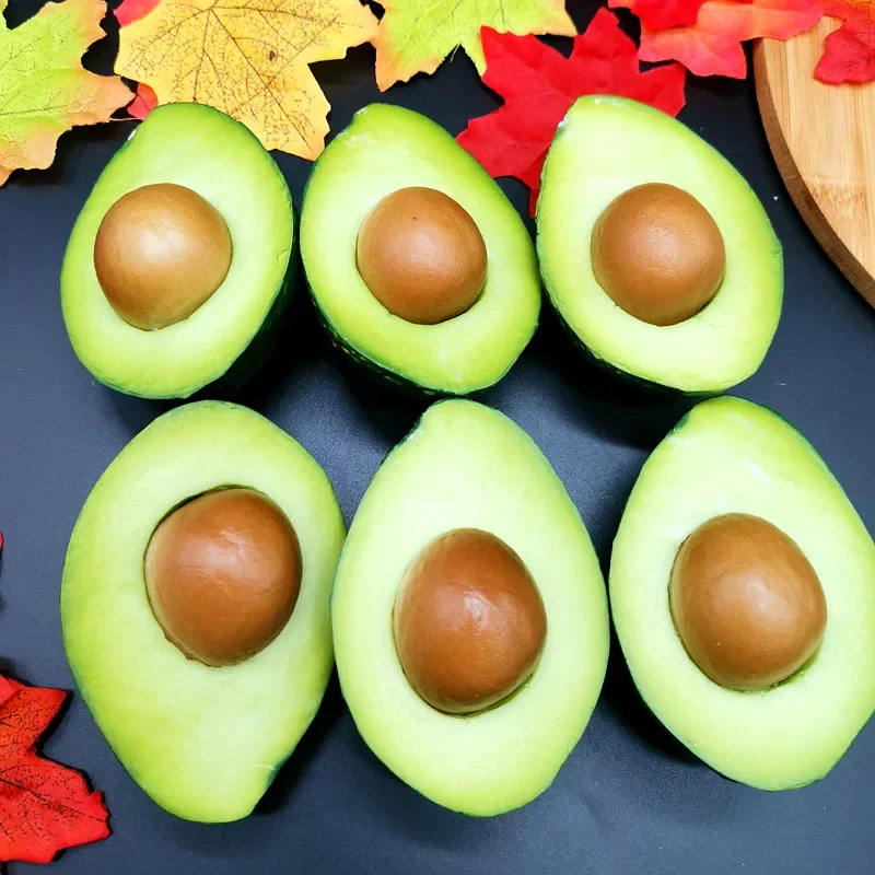 Artificial Fruits and Vegetables 5.7x9.5cm Artificial Avocado Model Plastic Fake Fruits Food Photography Props Festive & Party Supplies