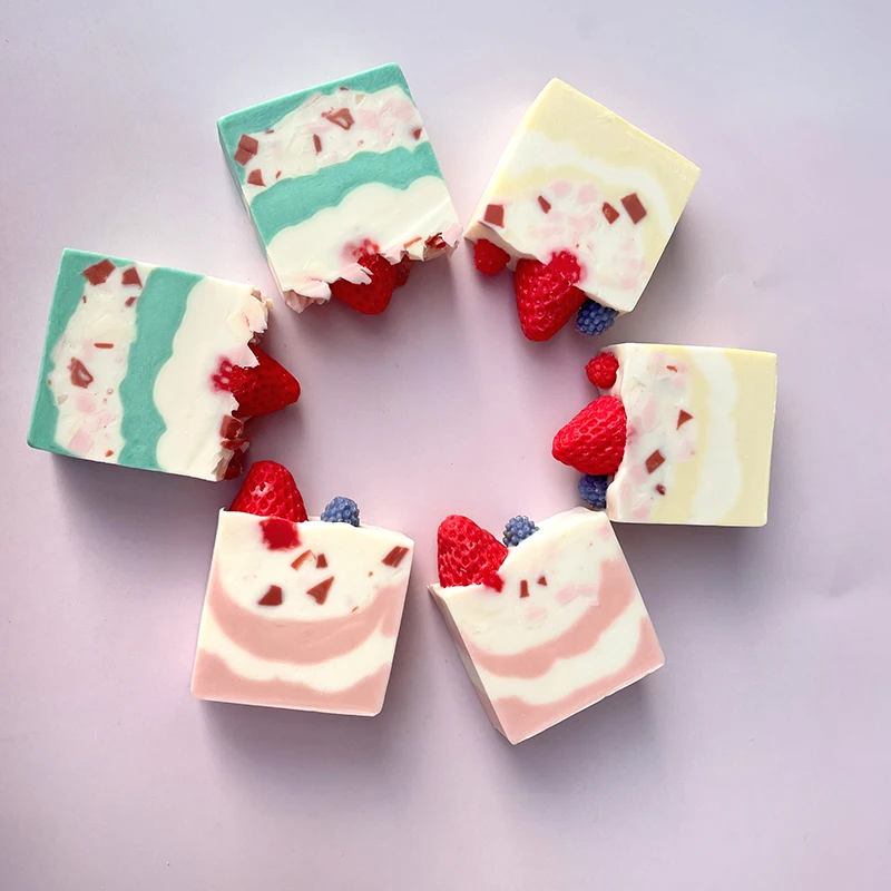 Handcrafted Strawberry Aromatherapy Soap - Creative Holiday and Birthday Gift