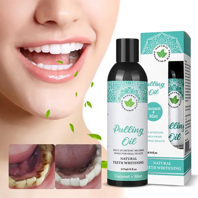 

Natural Coconut oil Mouthwash Oil for refreshing breath and oral care and removing odors Gum Care Teeth Cleaning Tool